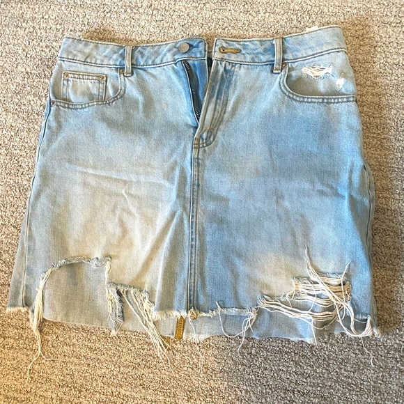 Dynamite distressed denim skirt - Picture 1 of 1